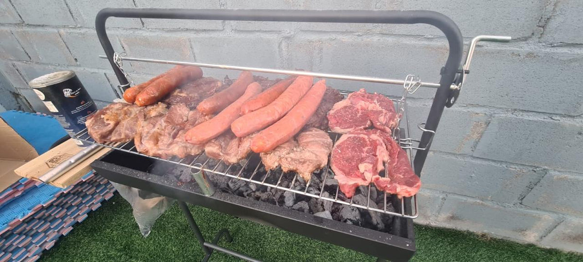 Parrilla con Roldana